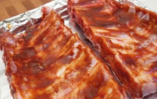 THE BRITISH PANTRY MARINATED PORK RIBS BBQ normally about 2 kilos priced per kilo