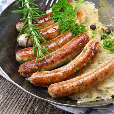 THE BRITISH PANTRY PLAIN PORK CHIPOLATA SAUSAGE BBQ